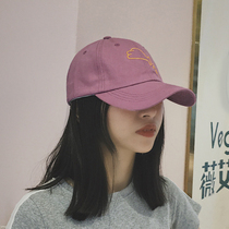 Chai Xiaobai Chains Chauded hat Child Duck Tongue Cap Suitable for Face Grand Purple Han Edition Face With Small Baseball Cap Big Head Circumference
