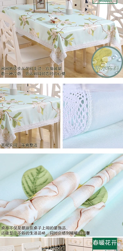 Khăn trải bàn bằng vải lanh cotton nhỏ bàn nhà lưới màu đỏ không thấm nước tủ TV phòng khách hình chữ nhật máy trà khăn trải bàn tùy chỉnh - TV