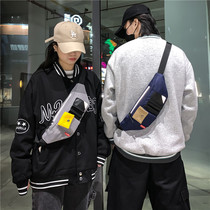 Reflective Chest Bag for men and women trends Youth pockets Single shoulder bag Leisure 100 Lovers Backpack Travel Small Bags Sloped Satchel Bag