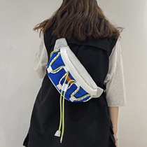 Bad Crowd of Chest Bag Men 2022 New Colliding Ram Satchel Day Ensemble 100 Hitch Fashion Purse Canvas Single Shoulder Bag