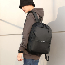 Mens Double Shoulder Bag Business Travel Backpack Large Capacity Brief About 100 Hitch Student Bag Male Nylon Waterproof Computer Bag