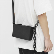 Men Skew Satchel Boomer Lady Brief Box Bag Mobile Phone Bag Square Small Square Bag Mens Bag Single Shoulder Bag 100 Hitch Satchel Bag