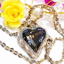 Tang Tang Thai Buddha brand heart-shaped rhinestone AJ shiny pendant