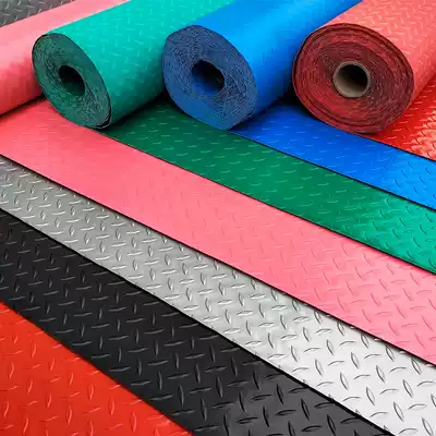 Plastic mat red floor mat plastic household room smooth waterproof rubber leather factory workshop wear-resistant carpet