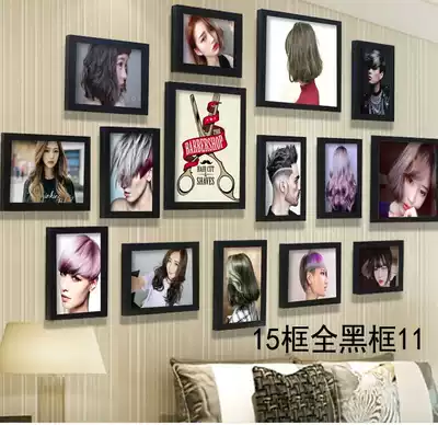 Hairdressing shop hair salon wall photo wall mural wall painting decoration decoration shop decoration painting hairstyle hanging painting creation