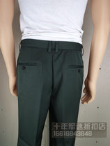 Twill-pattern land winter pants pine branches green winter pants hairy Serge winter pants loose version of military fan pants thick with fart back pocket pants