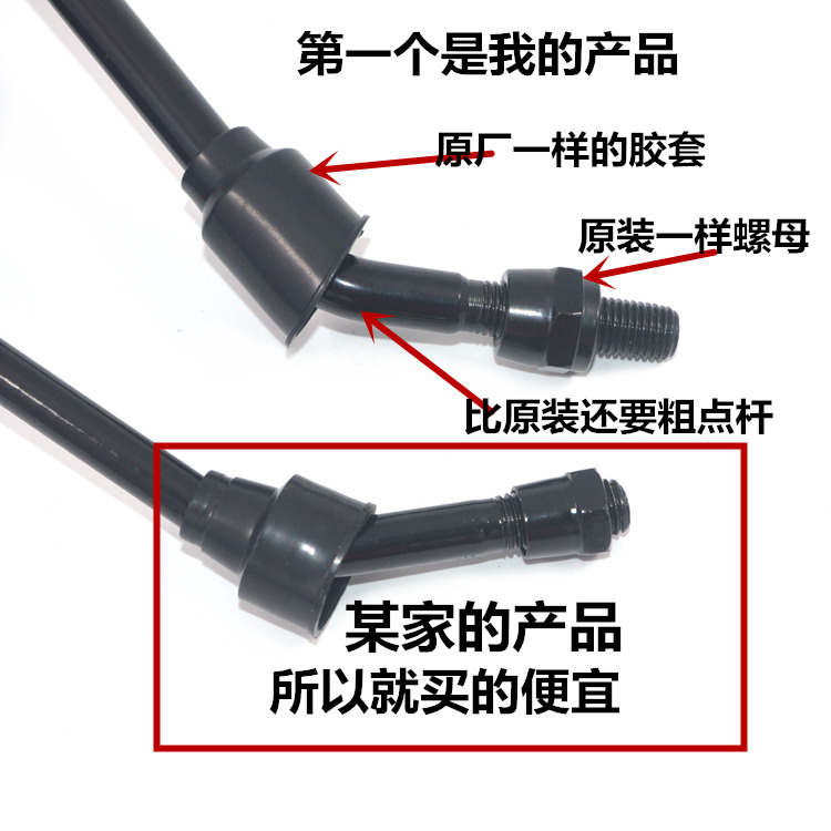 Áp dụng xe máy Wuyang Honda WH125-6-7-8-12 Feng Lang Tong Yu Wei cổ áo 150 gương chiếu hậu - Xe máy lại gương gương xe máy vuông nhỏ