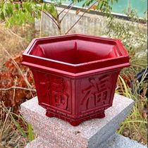 Flower pot mold bottom grouting large hexagonal rectangular quartet rectangular cement casting thickening manufacturer direct sales