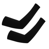 Шелковые мужские нарукавники, черный защитный рукав, перчатки, защита от солнца
