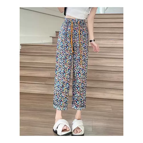 Летние тонкие штаны, приталенное средство от комаров, свободный прямой крой, оверсайз