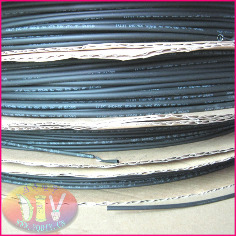 Phi 2 m m. 4 m m Heat Shrink Tubing Black Heat Shrink Catheter 1 m Price Insulation catheter Special Price