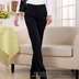 Phụ nữ quần phù hợp với quần đen mặc chuyên nghiệp quần lưng cao thẳng ẩn màu xanh quần chính thức quần công việc sửa chữa 