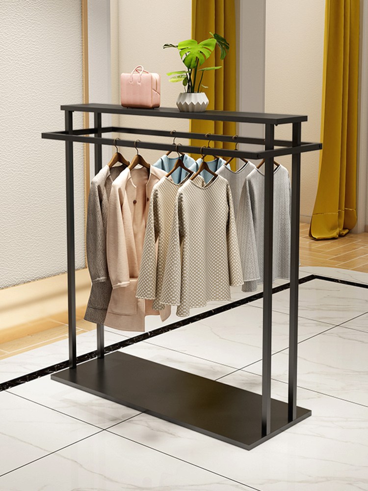 Clothing store Nakajima display stand Floor-standing men's and women's pants hangers Middle of the mall double row children's clothing display shelves