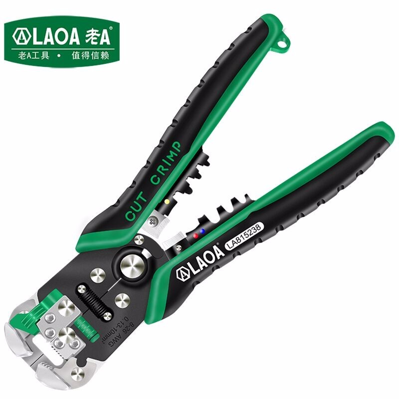 Old A multi-function automatic stripping pliers Taiwan manufacture electrician pliers terminal shear crimp clamp stripping wire crimp pliers