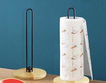 Retro Water Pipe Solid Wood Vertical Kitchen Paper Seat Solid Wood Toilet Shelf