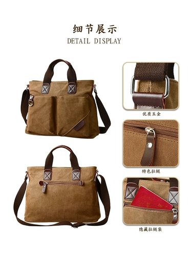 Универсальная тканевая сумка на одно плечо, ноутбук, рюкзак, бизнес-версия