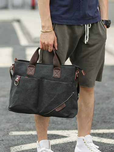 Универсальная тканевая сумка на одно плечо, ноутбук, рюкзак, бизнес-версия