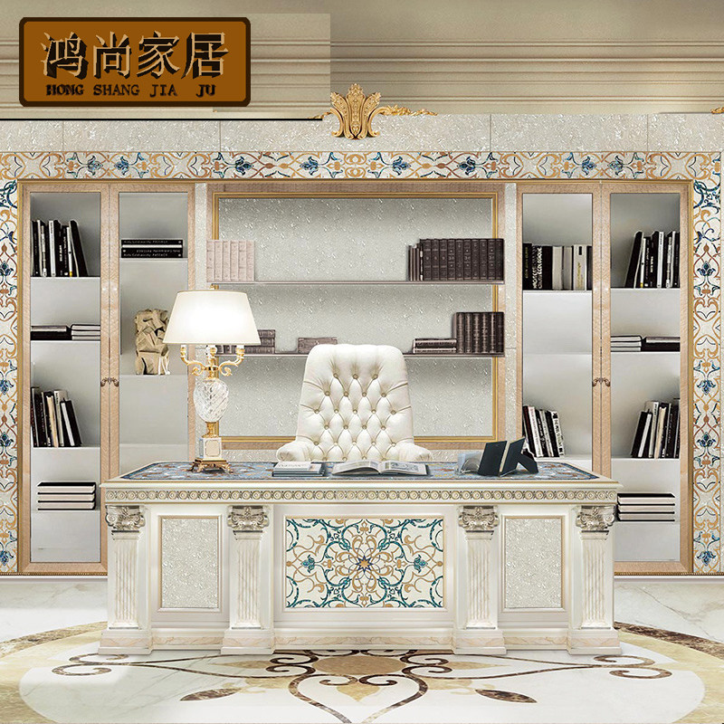 Alexander Shells British Book House Furniture Four Doors Bookcase Villa Grand Homestead Style Display Cabinet Neoclassical Wine Cabinet