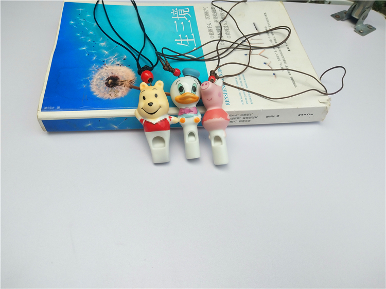 Great Saint whistle ceramic whistle necklace girl sweater refining pendant cartoon whistle necklace student small jewelry
