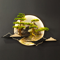 Chinese living room wall decoration welcome pine iron wall hanging room office TV background wall decoration pendant