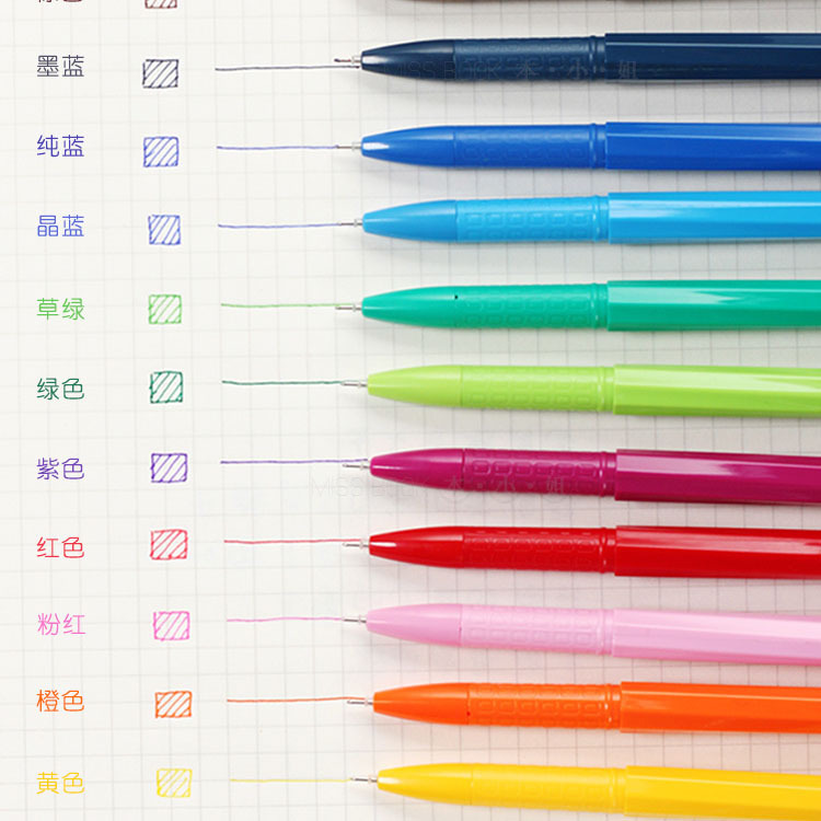Color pen Candy Color 0 38 Pure Color Simple Freshener Korean Version For Students With Notes In The Morning Light Color
