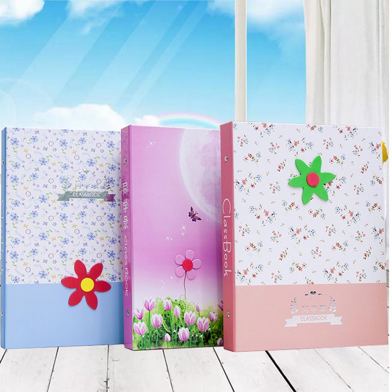 Graduation album Korean version of primary school students small fresh graduation album female simple and beautiful small fresh and cute pink detachable