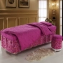 Beauty bedspread massage xoa bóp trị liệu thẩm mỹ viện dành riêng gia đình bốn bông trải giường tùy chỉnh hình thang tròn đầu vuông - Trang bị tấm mua ga giường spa