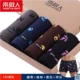 Nam Cực đồ lót nam cotton cotton mid-boxer quần trẻ trung gợi cảm nam bốn góc đồ lót cotton lỏng kích thước lớn quần short