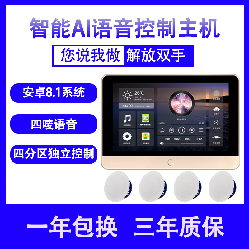 Home Background Music Host System Suit Home Smallpox Ceiling Suction Top Sound Living Room Horn Smart Home