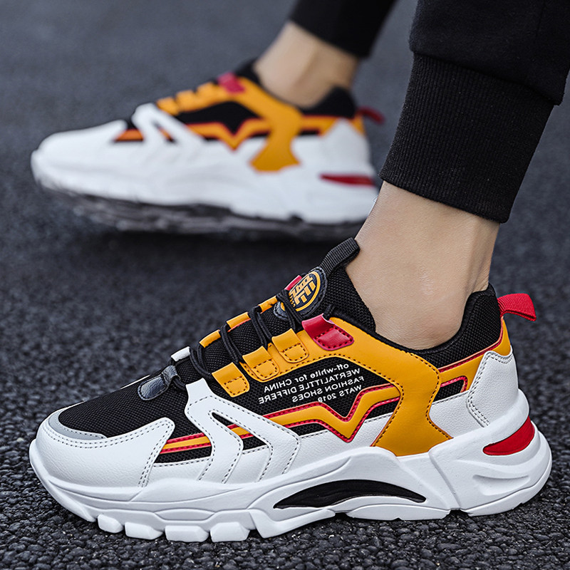 Hong Kong Daddy Shoes in Spring in Trend in the Spring Way and Breathable Thick Sound Increases Student Leisure Sleeping Shoes