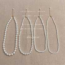Shijia quality Korean-style pearl necklace light luxury French retro clavicle chain new style high-end necklace
