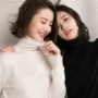 Áo len cổ lọ nữ 2018 thu đông 2018 áo len cashmere mới phần mỏng áo len kích thước lớn áo len đan đáy thời trang nữ cao cấp