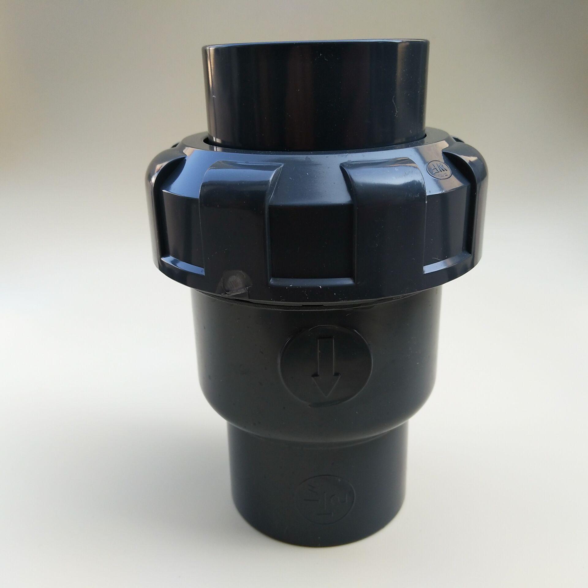 National standard Wufeng UPVC spherical check valve PVC-U single by order check valve PVC backstop valve backstop valve live