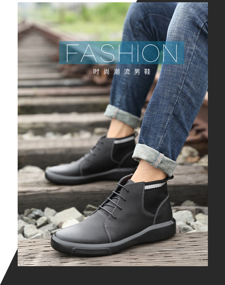 Yier Khang 2019 mùa thu mới cao cấp phong cách thắt lưng nam triều phải có màu rắn kinh doanh giày thường bán hoang dã bán chạy nhất - Giay cao giầy thể thao