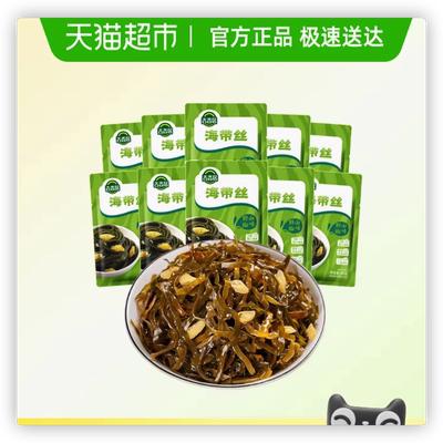 吉香居腌菜泡菜榨菜海带丝野山椒味48g*10袋凉拌海味即食下饭菜