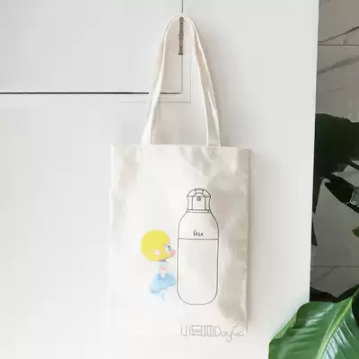 IPSA INFSA White black handbag Canvas bag Eco-friendly bag