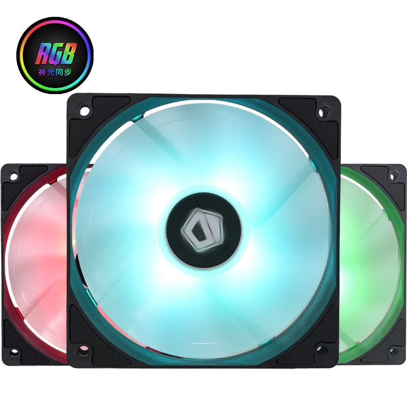 ID-COOLING XF-12025-RGB TRIO Three-piece synchronous RGB TEMPERATURE control Shenguang synchronous fan