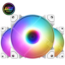 ID-COOLING DF-12025-ARGB TRIO SNOW Motherboard synchrony Mirage ARGB lamp effect double ball bearing
