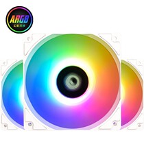 ID-COOLING XF-12025-ARGB TRIO SNOW Three suits Fantastic Color ARGB Temperature-controlled Fans