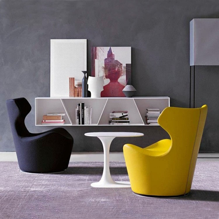 Papilio Leisure Chair Designer Nordic Fiberglass Sofa Light Luxury Fabric Backrest Single Creative Personality Ingot Chair