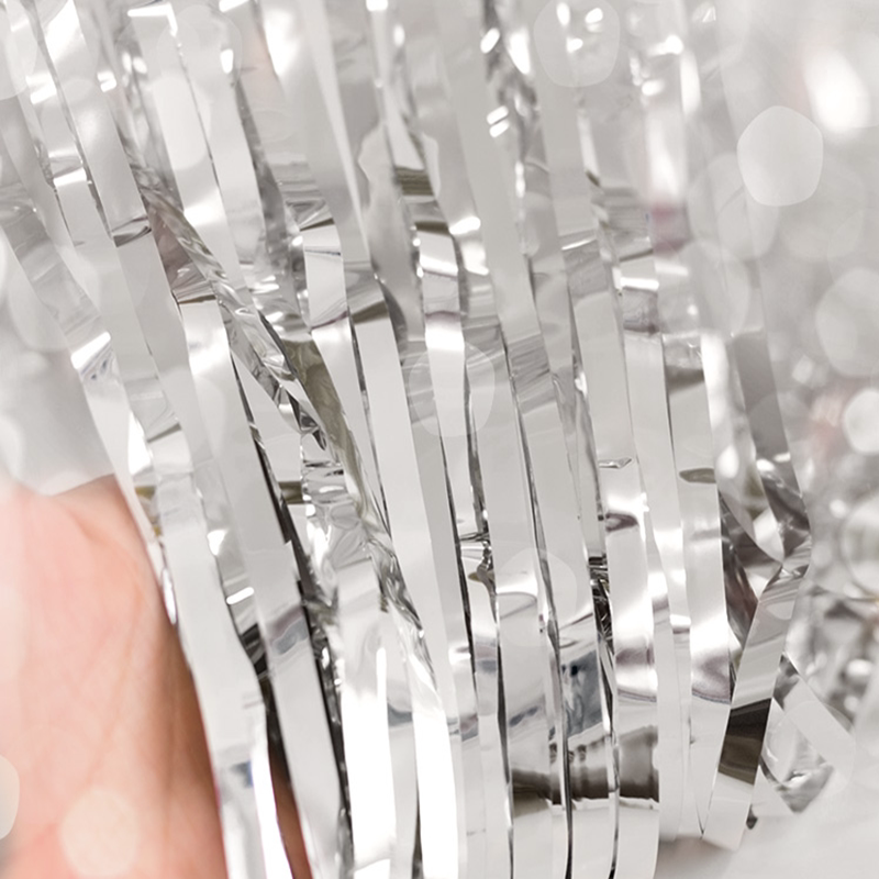 Rain silk curtain 2 meters long color strip living room wedding wedding room married children adult birthday party decoration supplies