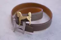 Ремень, пряжка, золотая серебряная пони из нержавеющей стали, коллекция 2022