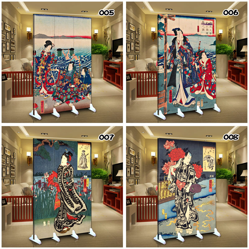 Màn hình hình xăm ukiyo-e Nhật Bản - Màn hình / Cửa sổ vách ngăn trang trí phòng khách
