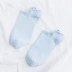 2018 S / S mèo và chó pet armband màu rắn cotton nông miệng vớ mắt cá chân phụ nữ mùa hè vớ ngắn cotton tất trắng Vớ bông