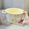 Polka Dot Cute Ceramic Tableware Set Bowl and Plate Rice Bowl Single-Serving Bowl and Plate Set Household Chopsticks Spoon