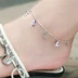 Vòng chân nữ thời trang Hàn Quốc khí chất hoang dã cỏ bốn lá cỏ ba lá thả đơn giản trang sức sinh viên quà tặng vòng chân Vòng chân