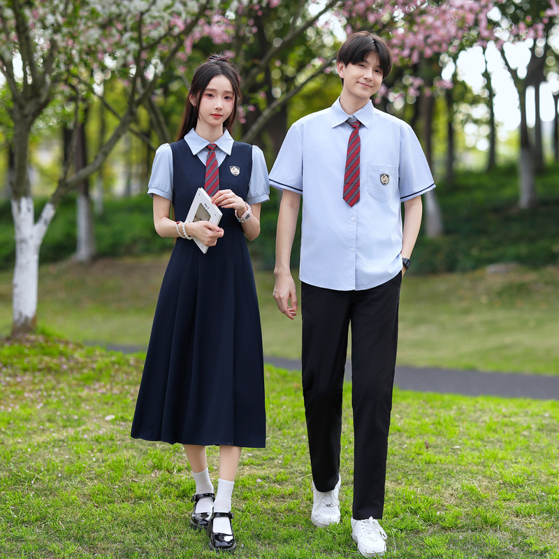 Academy-Style Class Uniforms, High School Student Dress Sets, Junior High School Senior Graduation Ceremony Attire, Choir Performance Graduation Gowns