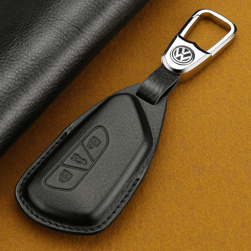 Suitable for Volkswagen Key Covers, 23 Models Including Lingdu L, Touran, Id.3, Id.4X, Id.6X, Touron X, Golf 8, Genuine Leather