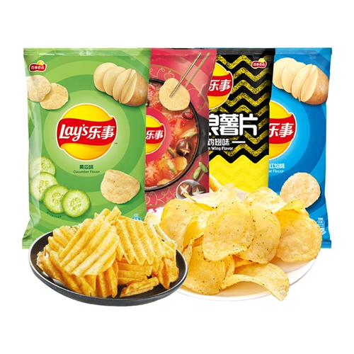 Leshi Potato Chips 40G 70G Cucumber Flavor Оригинальный аромат и другие закусочные