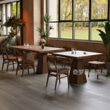 Обеденный стол с твердым деревом, маленький домашний обеденный стол, обеденный стол в средневековом стиле, квадратный маленький квадратный стол, балкон, маленький чайный стол, журнальный столик